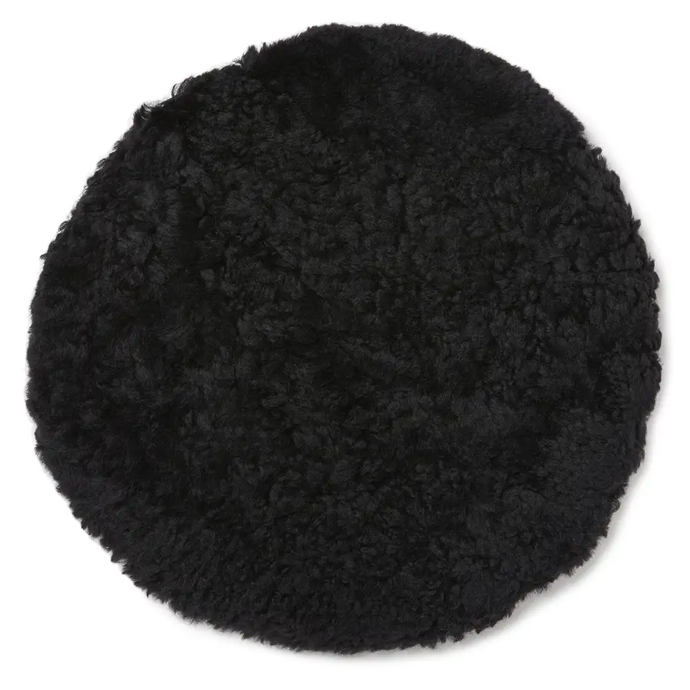 Curly Cushion ø34 cm Black