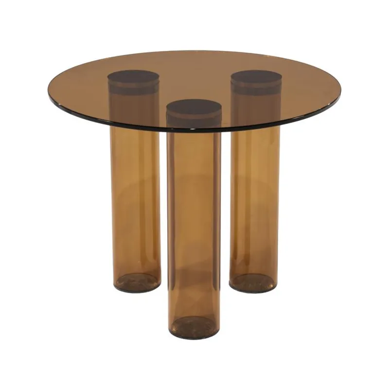 Aero side table 50x50x40 cm resin brown