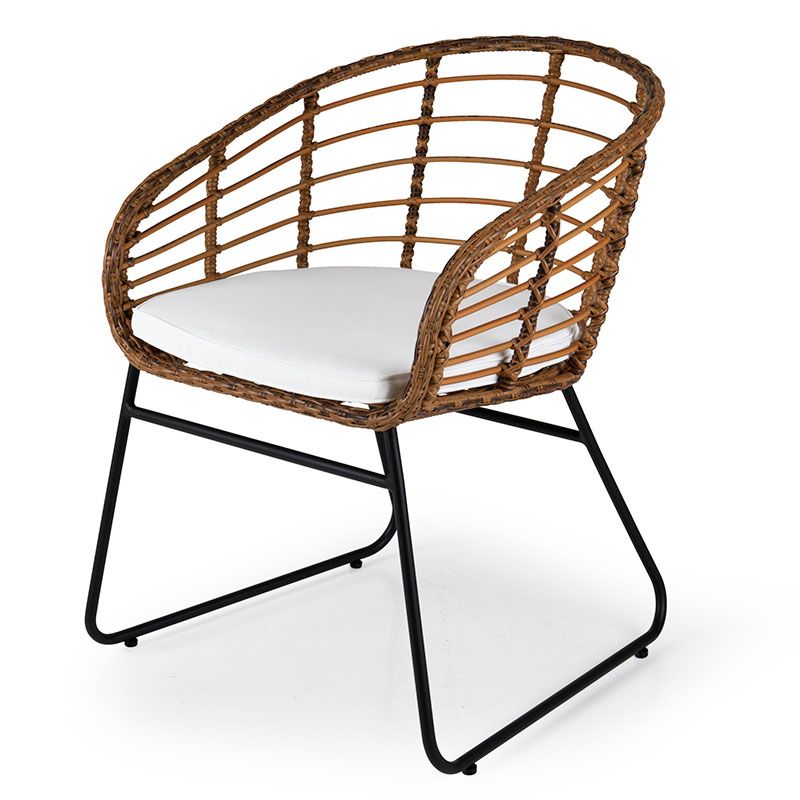 Covelo dining chair natural/white