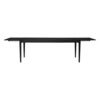 Heart'n'Soul Dining Table 200/300x90x75 Black Oak