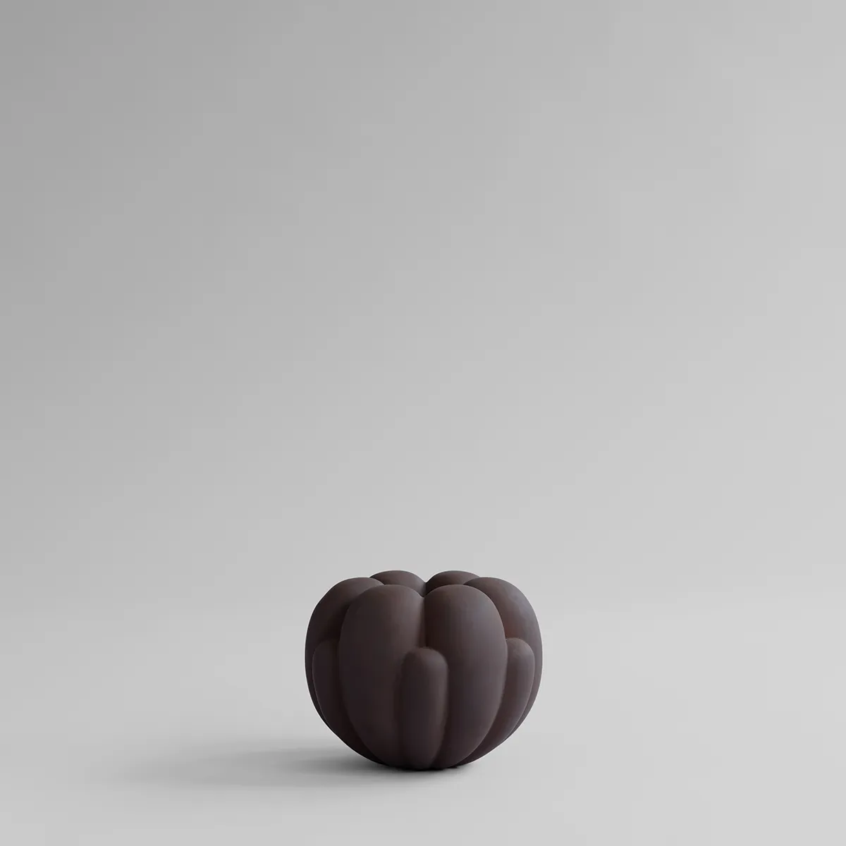 Handmade Vase Bloom Petit Chocolate Brown H18 cm