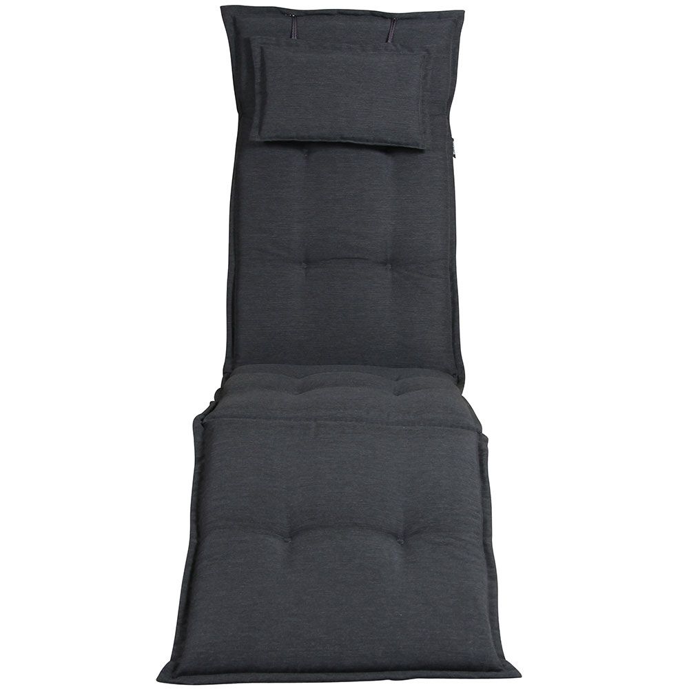 Naxos cushion deck chair anthracite grey