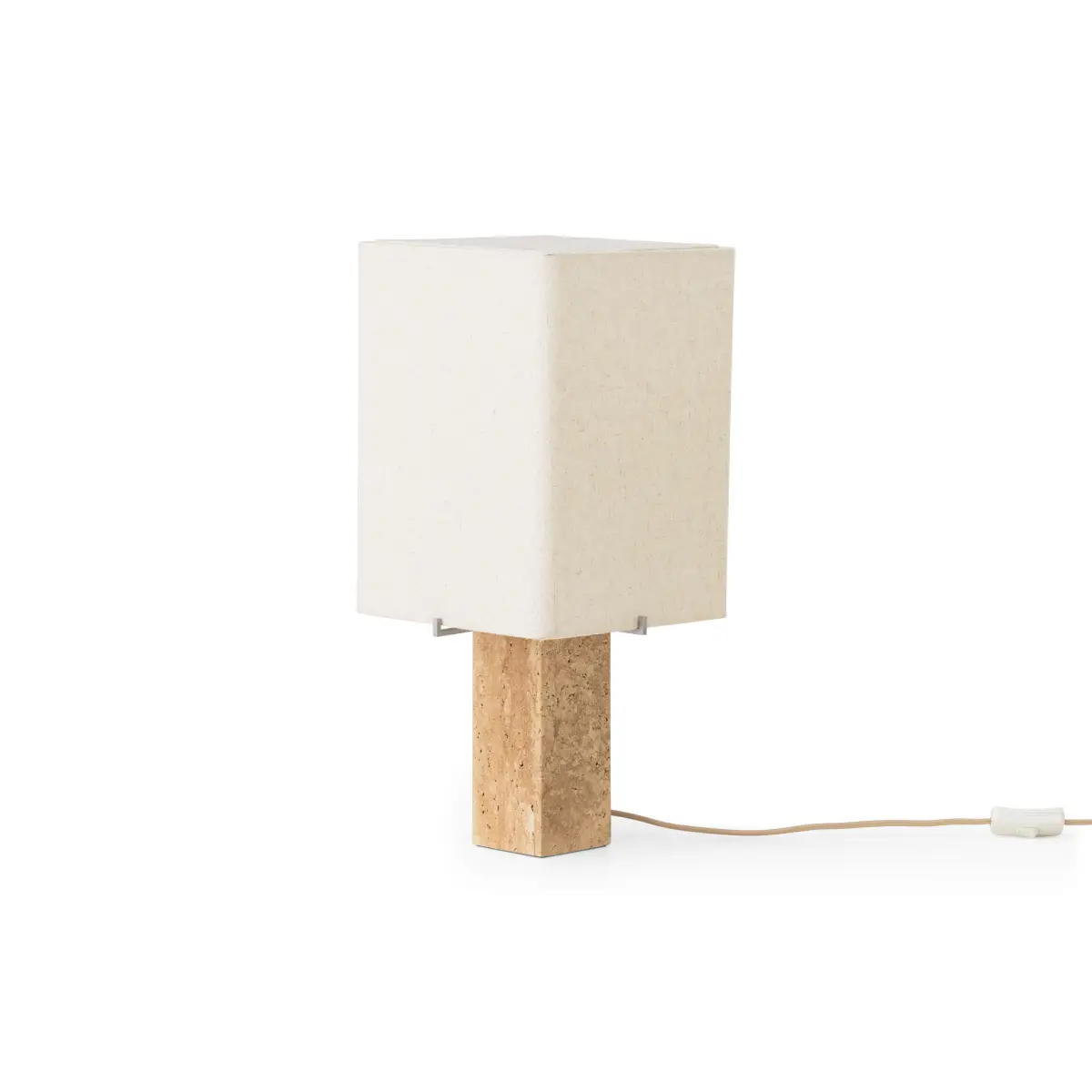 Nonna Table Lamp Travertine Sand/Textile Sand – H49 cm