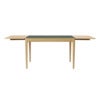 Heart'n'Soul Dining Table 120/220x90x75 Oak/Moss Green