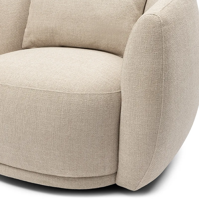 Swivel Chair Leonardo Glossy Flax