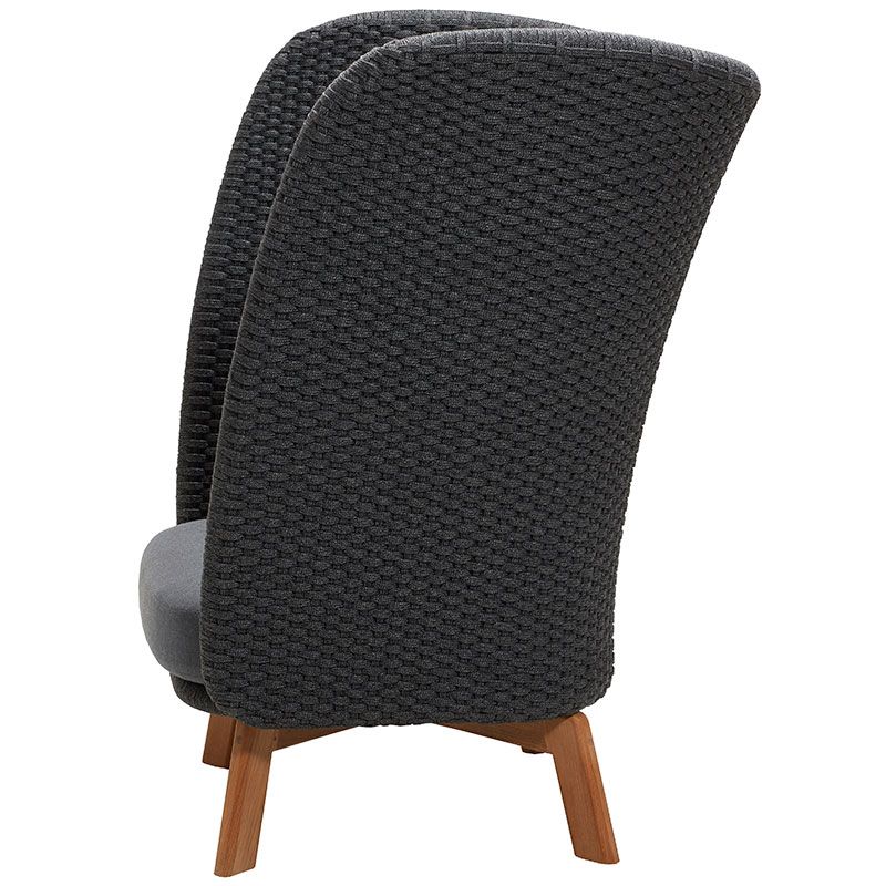 Peacock Wing Armchair Dark Grey Incl. Cushions