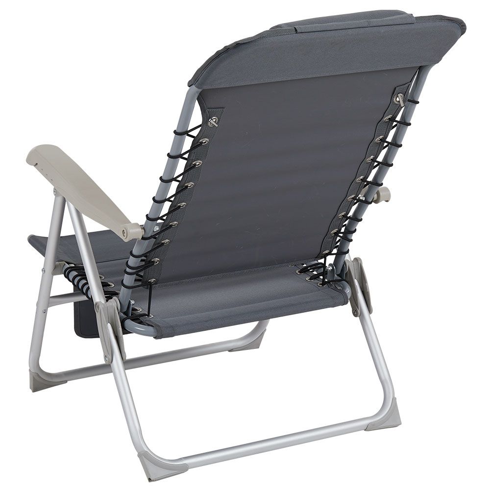 Ulrika beach chair silver/grey