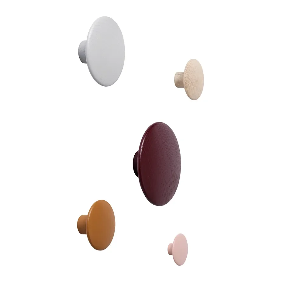 Dots Wood Set of 5 - Off-White