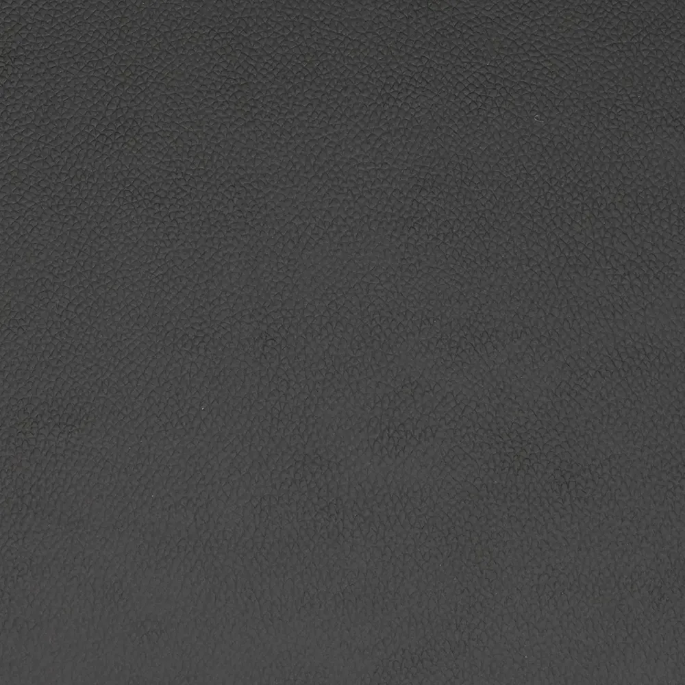 Alison chair with armrests black leather/black metal legs