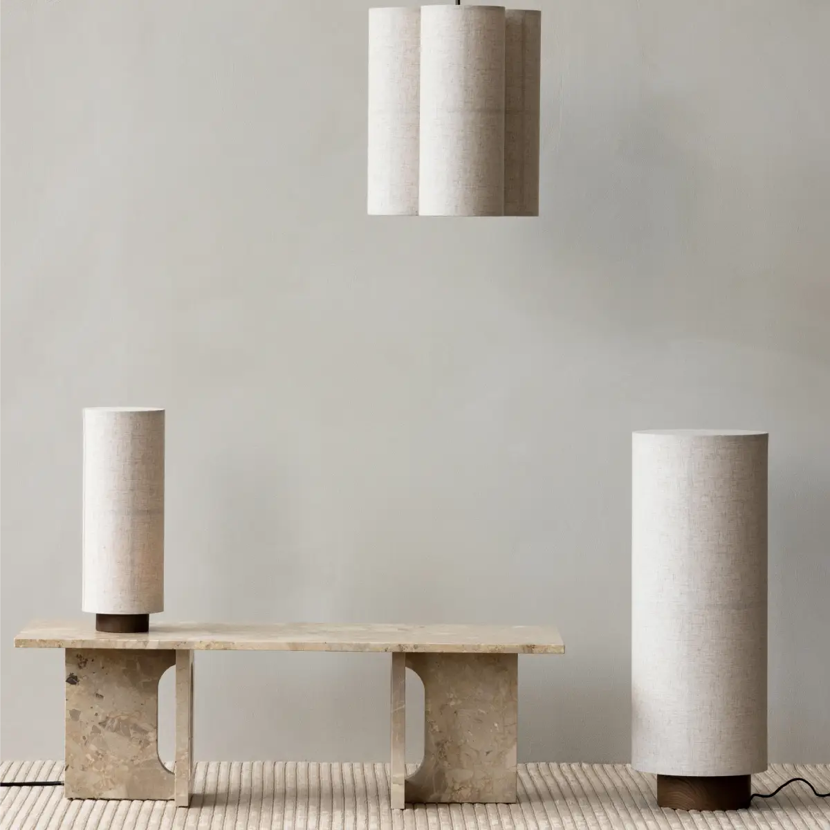 Hashira Pendant Lamp Cluster large Raw