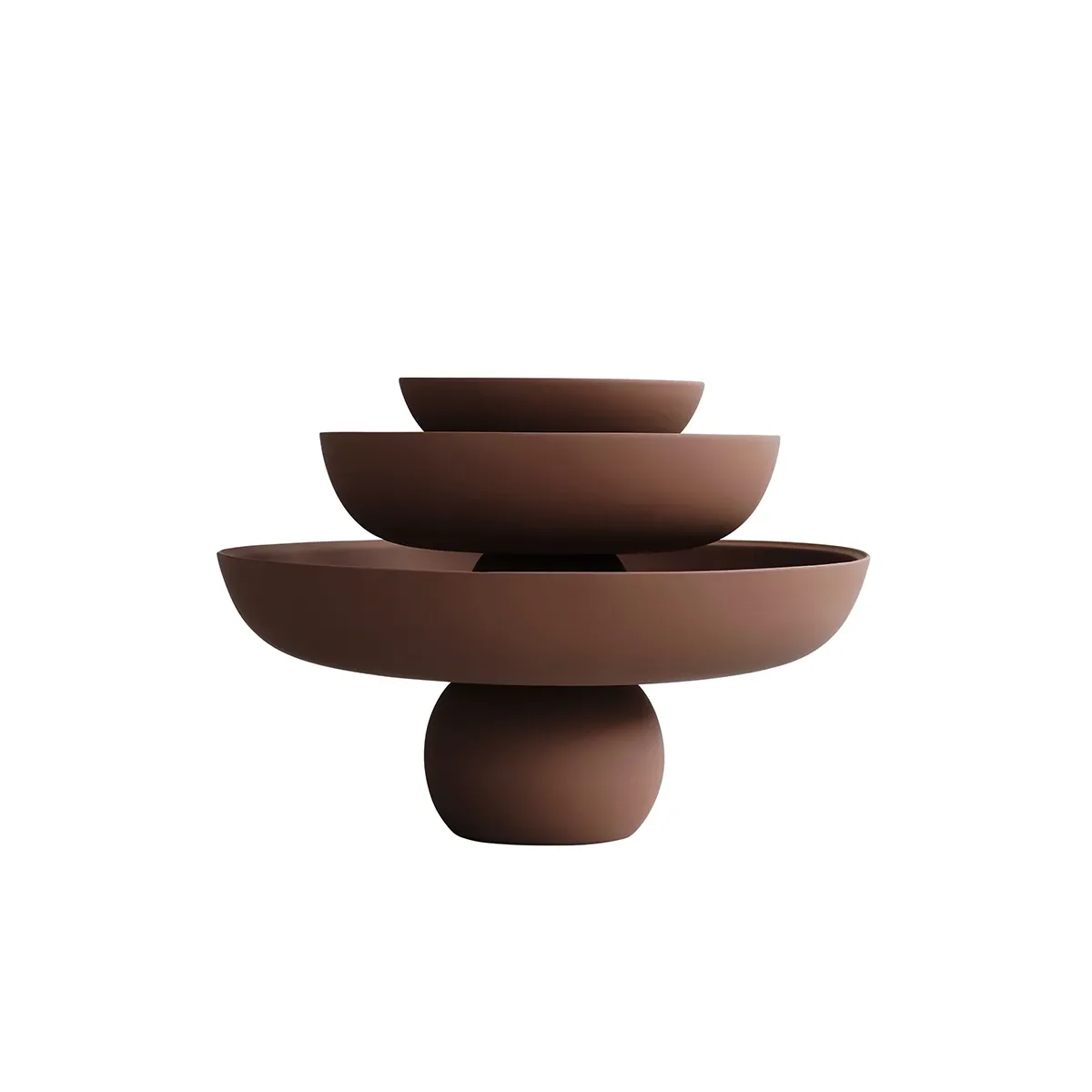 Hand-painted Decorative Bowl Baburu Medio Almond Ø 30 cm