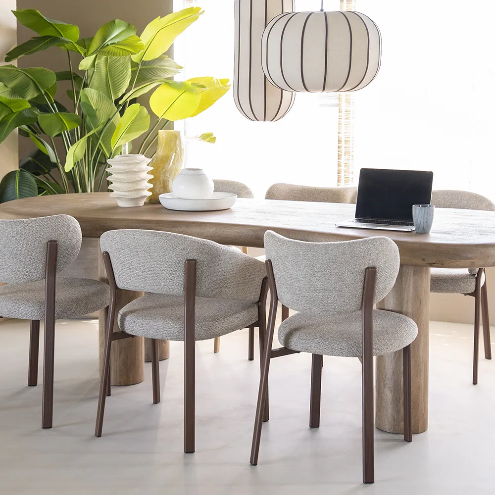 Dining Chair Sedia Brown with armrest