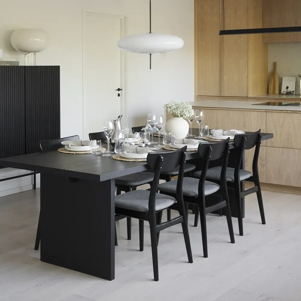 Emmett Dining table 240 Black alder