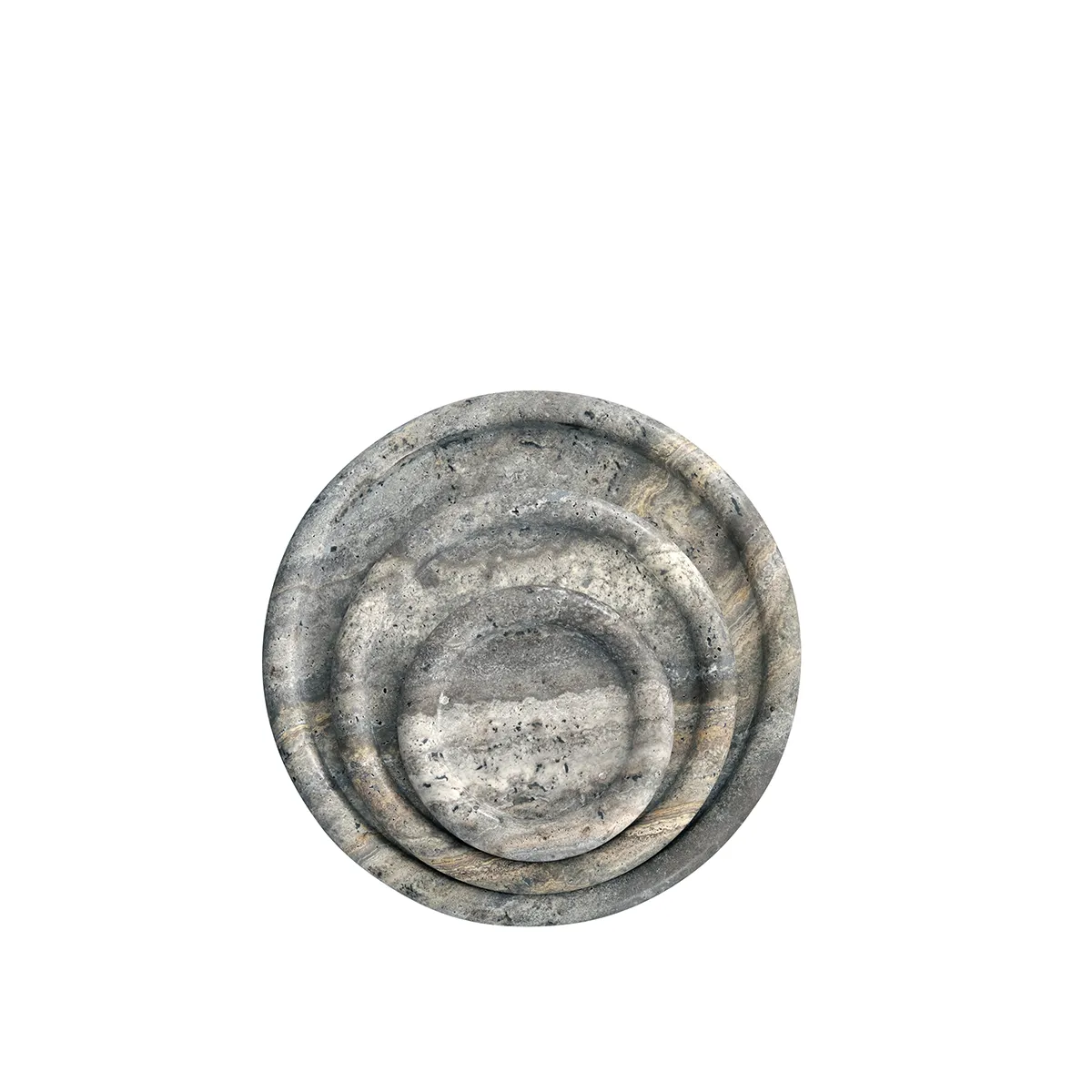 Decorative Tray in Travertine Enkei Mini Ø 20 cm