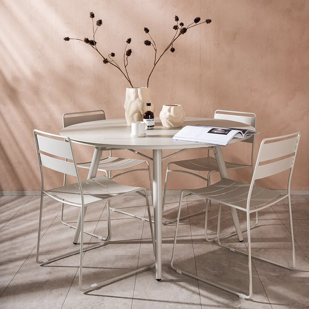 Lina Dining table Ø120 cm Beige