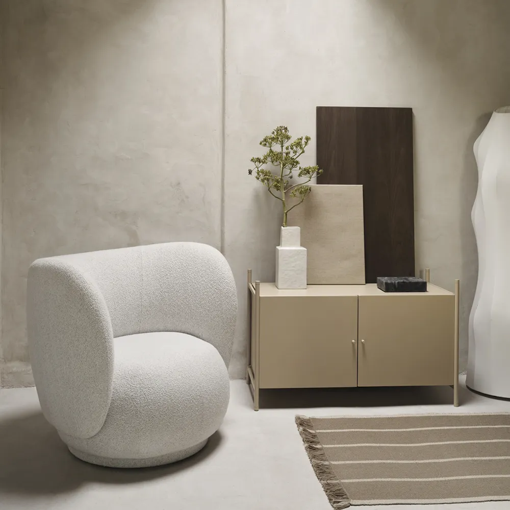 Rico Lounge Soft Bouclé - Off-white/Sand