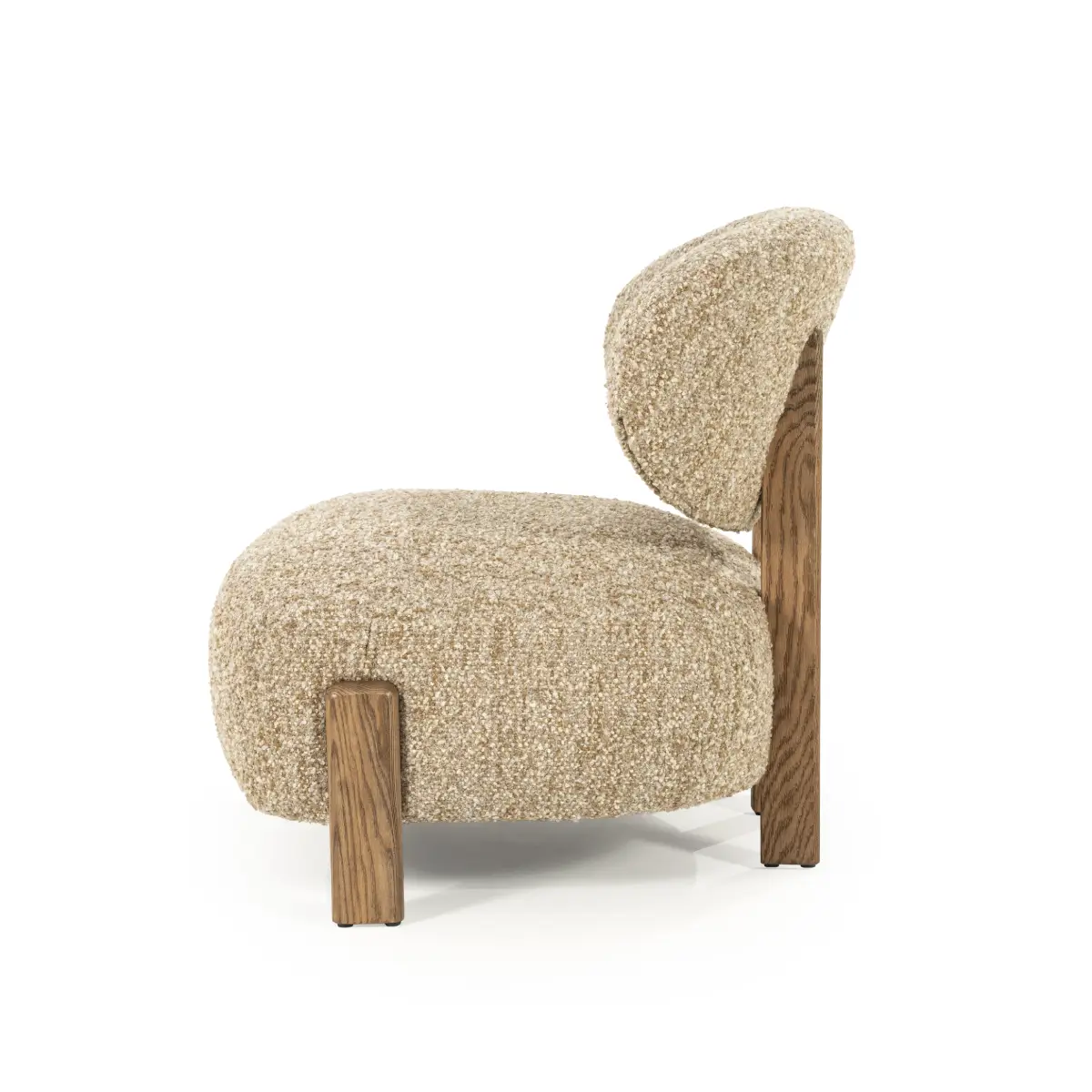 Reza brown Armchair - taupe Bay