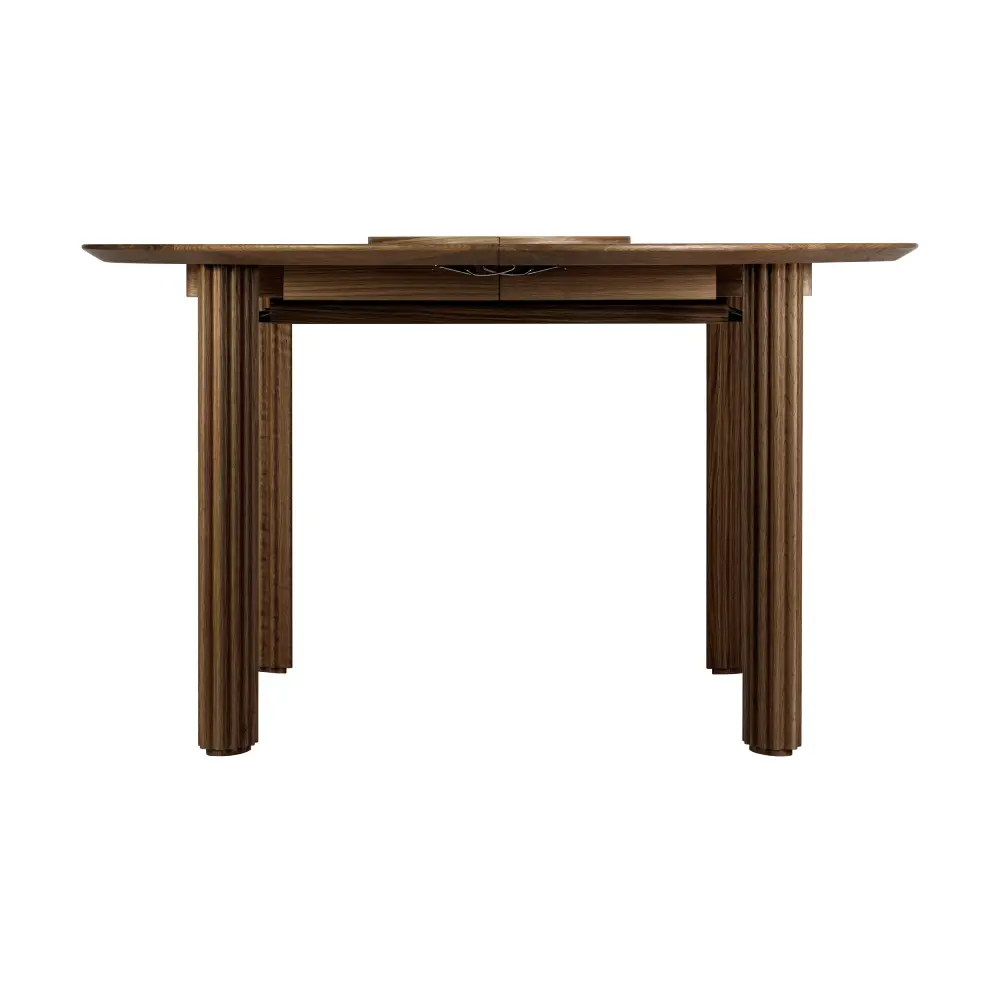 Comfort Circle Dining table with extension 132-202x132 Dark Oak