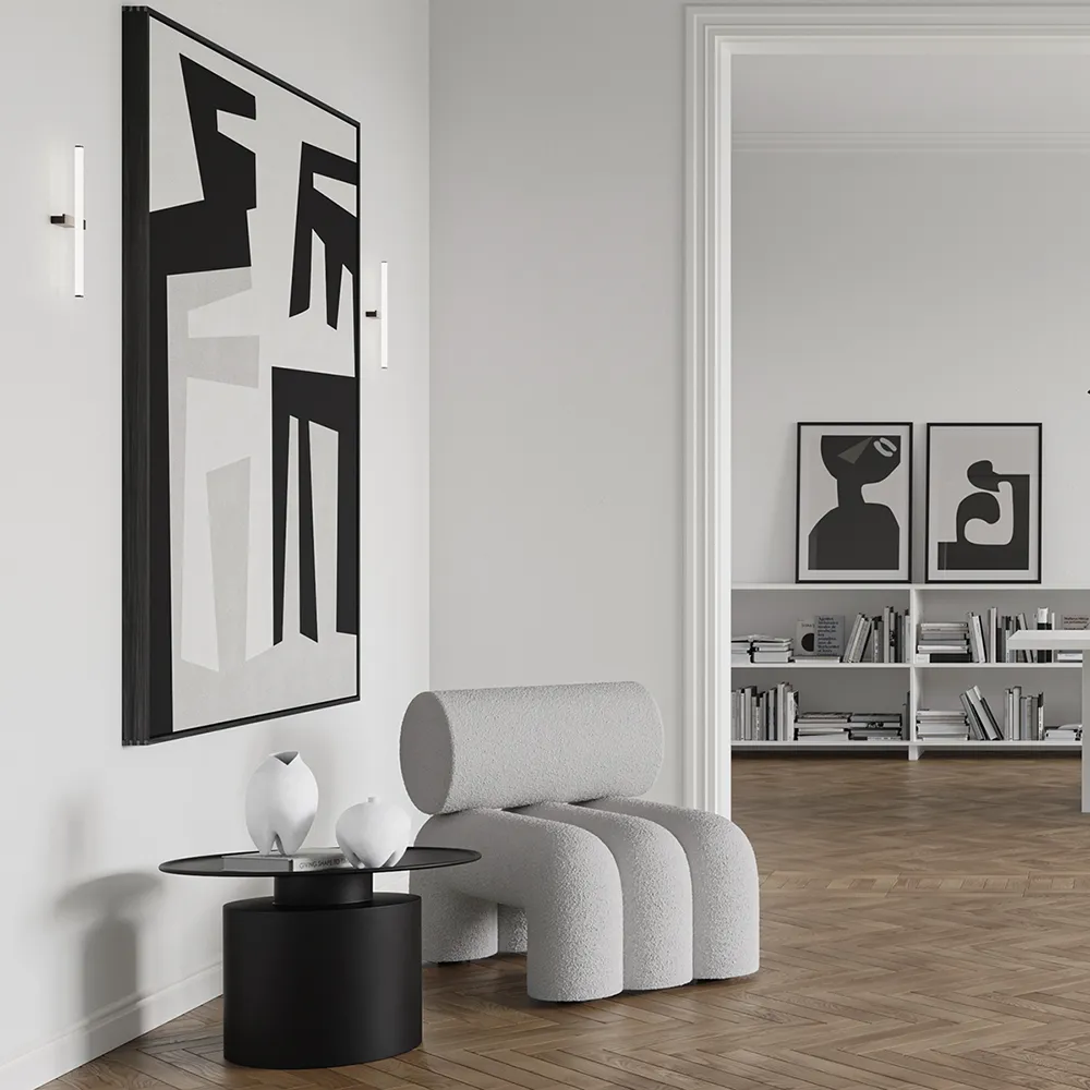 Pillar Table, Low - Burned Black