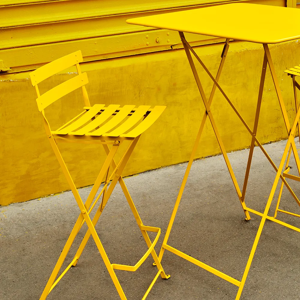 Bistro high table 71x71 cm Honey