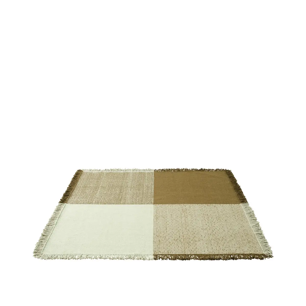  Verso Rug - 258 x 258 cm - Pale Green / Warm Brown