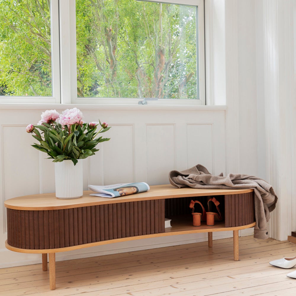 Audacious TV stand Oak/Sugar Brown