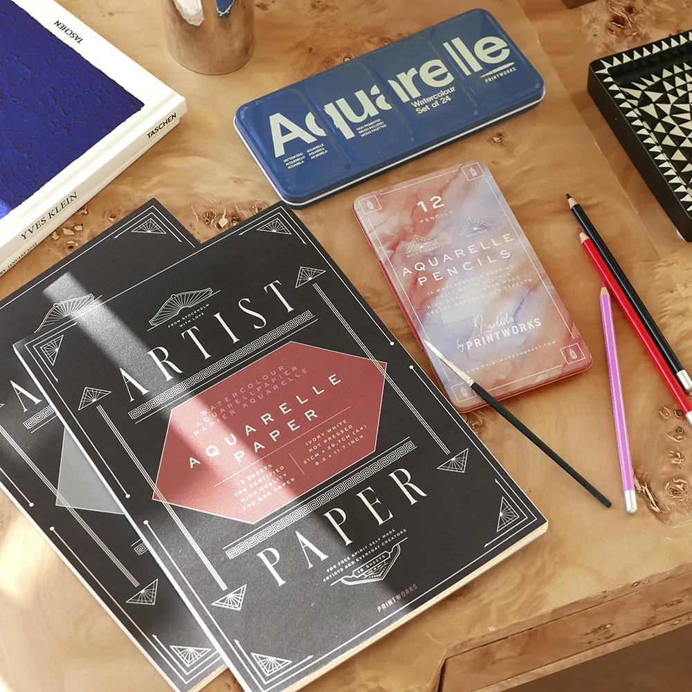 12 Colour pencils - Aquarelle