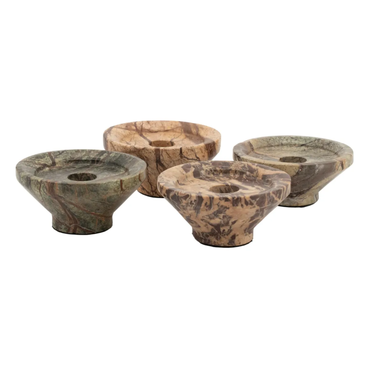 Sumi small ( set of 4) 10x10x4 cm marble multicolour