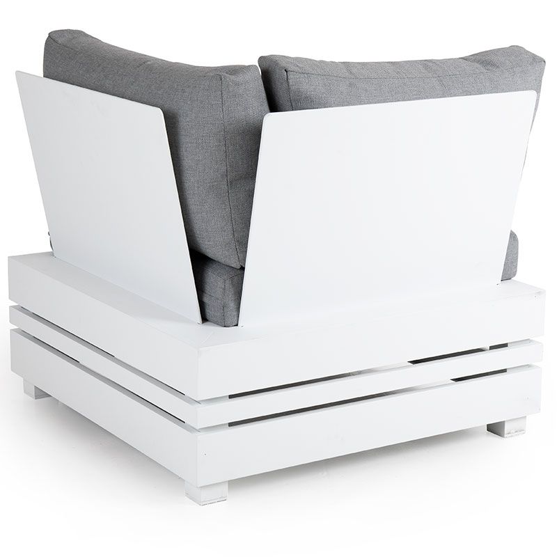 Ambon corner piece white/pearl grey 