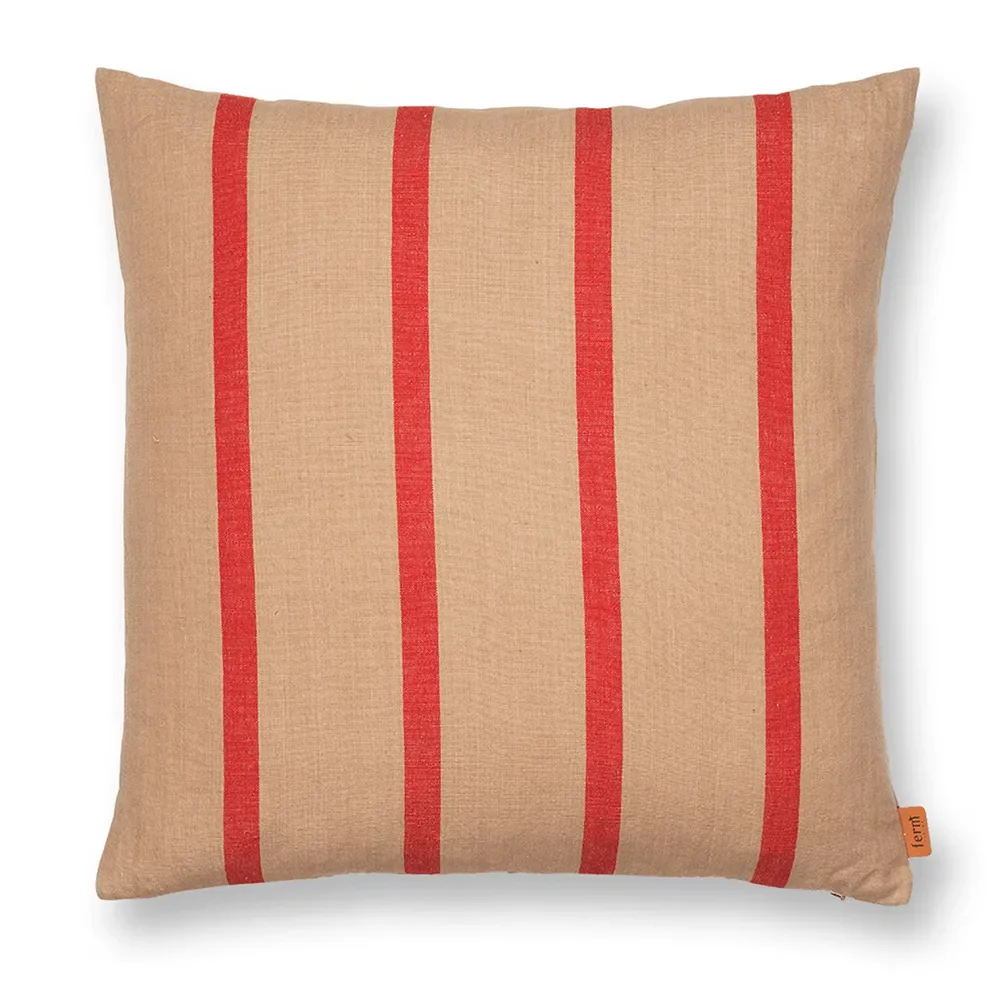 Grand Cushion - Camel/Red