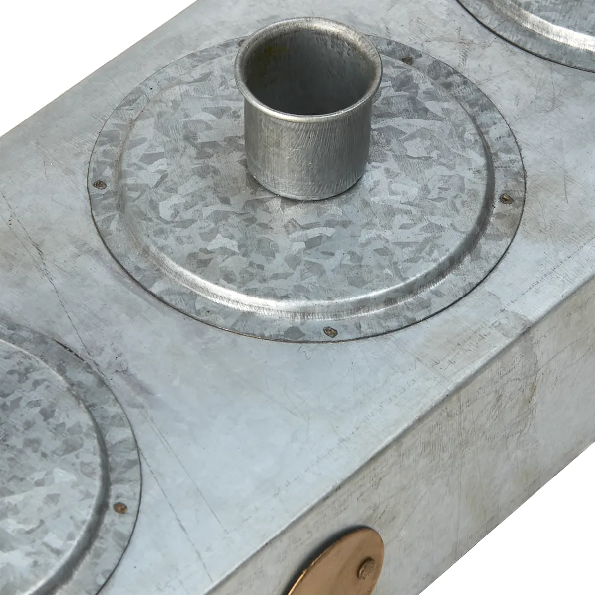 Candle Holder with Drawer Fenix Grey L 47 cm