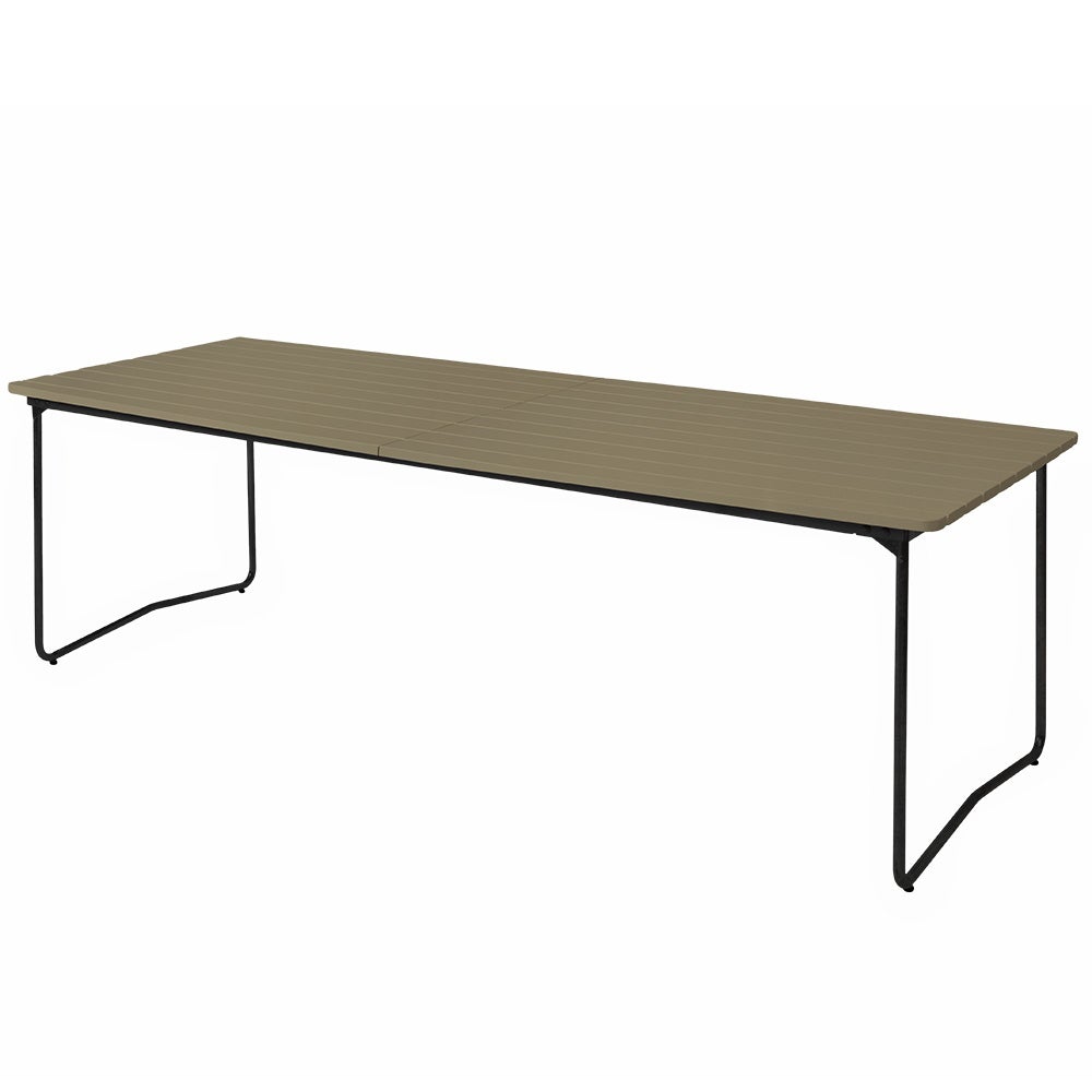 Dining table B31 230 Green lacquered oak / black frame