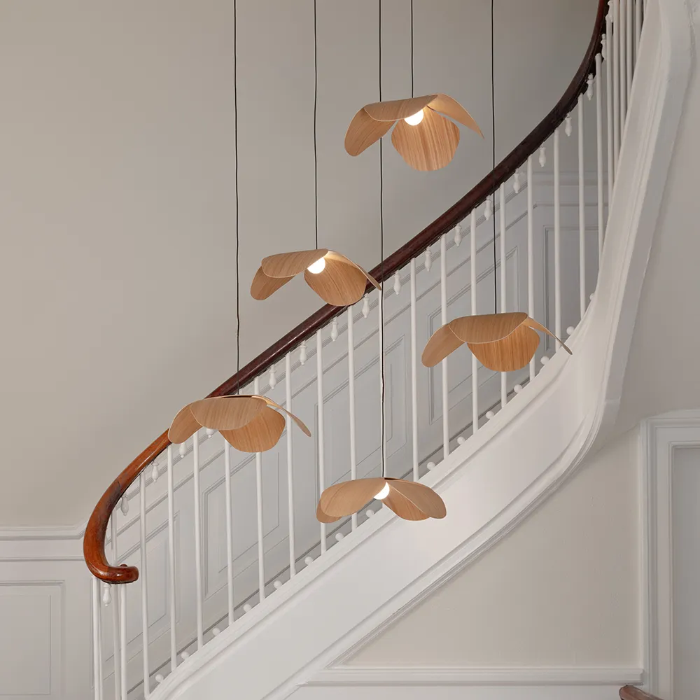 Lampshade Forget Me Not Large in oak