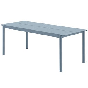 Linear Steel Dining table 200X75 cm Pale Blue 
