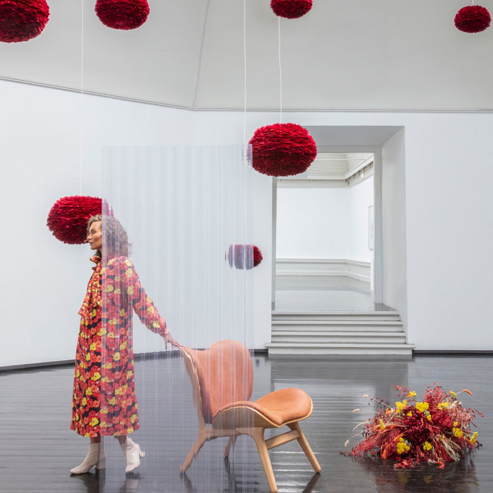 Eos Lampshade Medium Ø45 cm Red