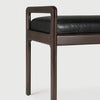 Jack bench mahogany/leather