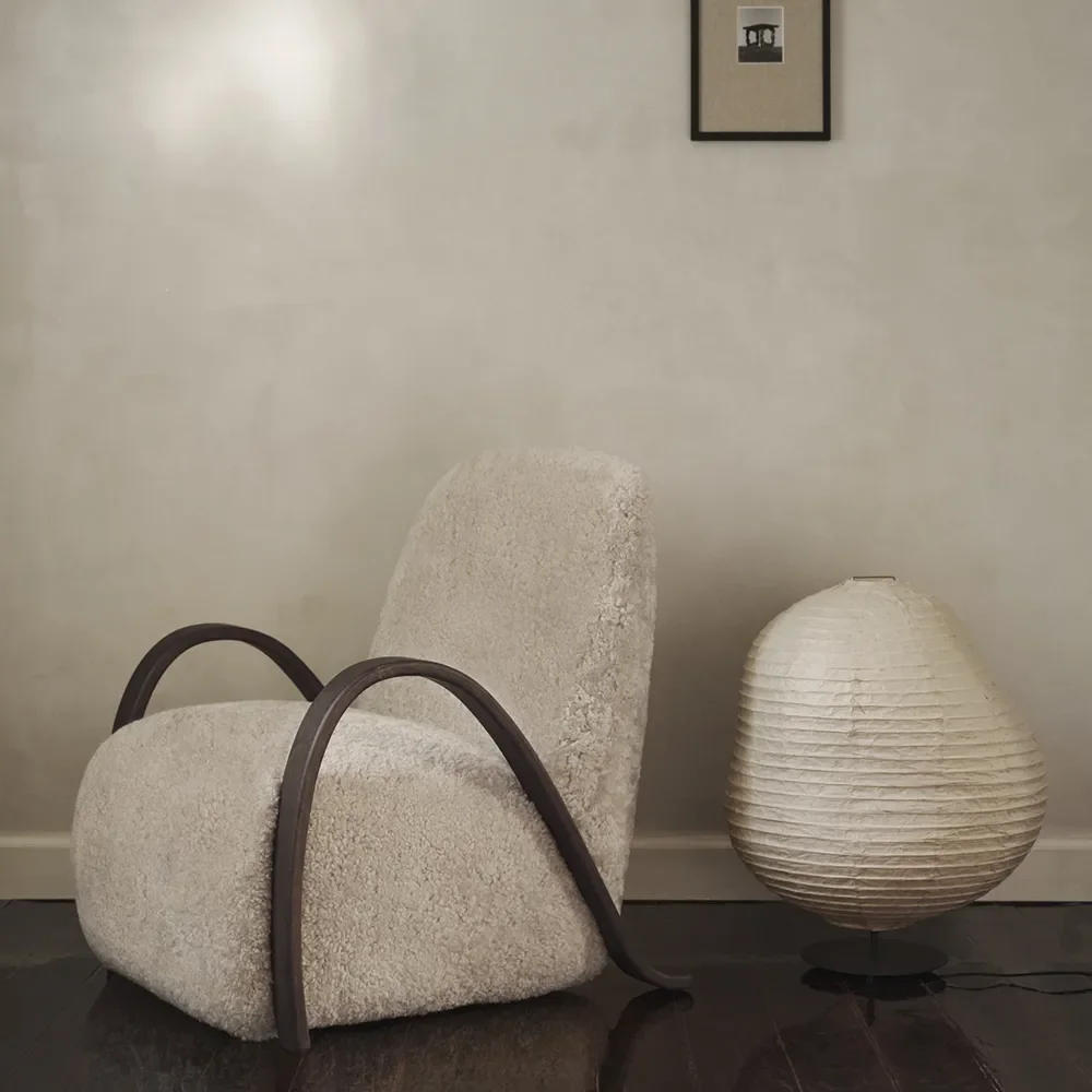Buur Lounge Chair Sheepskin - Dark St./Moonlight