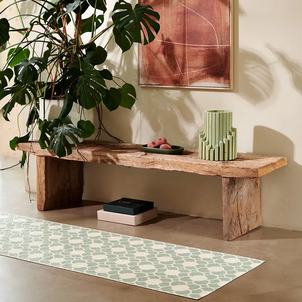 Anya rug Misty Mint/Vanilla 70 x 100 cm