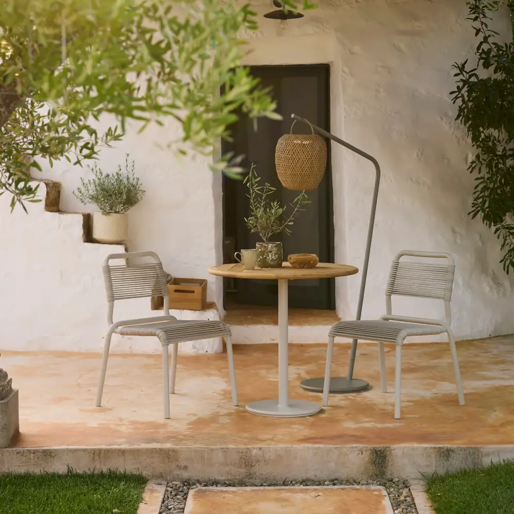 Al Dente chair, stackable m/sand Weave Sand