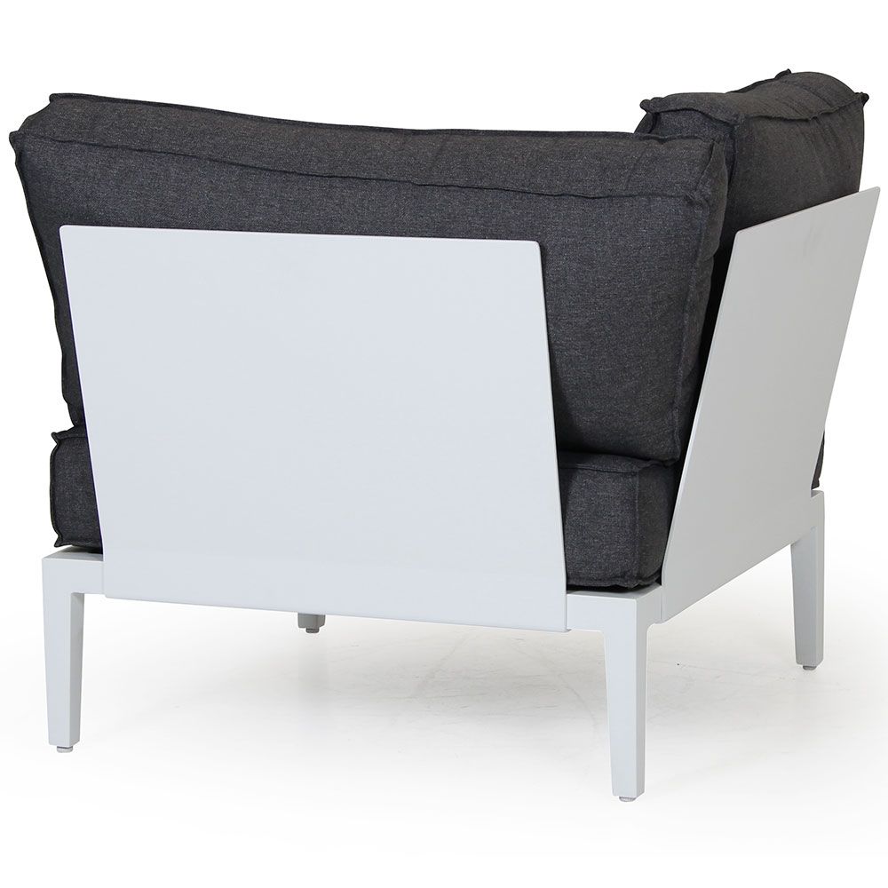 Mackenzie corner piece white aluminium