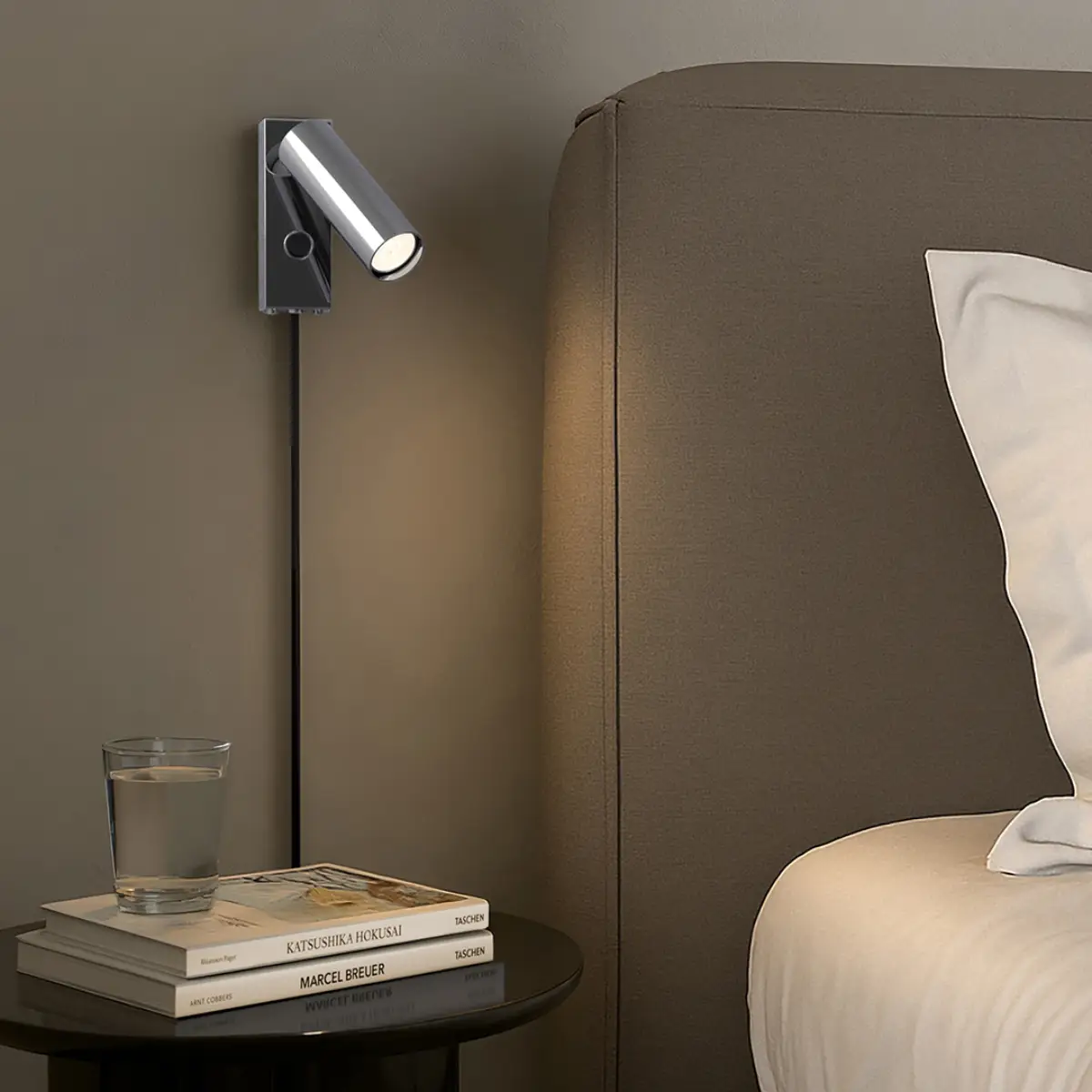  Pipeline Wall Lamp Ø4x4.5xH12.5 cm Metal Chrome