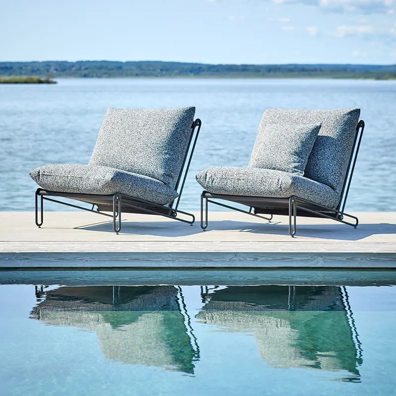 Blixt armchair Black / Teddy ant