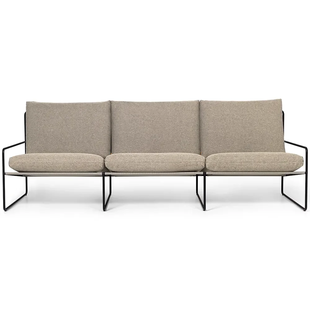 Desert 3-seater sofa Black/Dark Sand
