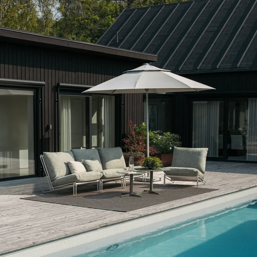 ABRIOLA - Parasol Ø330 cm-Grey