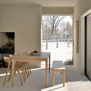 Bok Bench Lacquered teak 35x186 cm