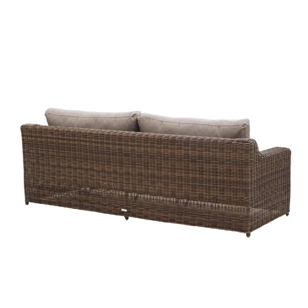 Glendon 3-seater sofa  Dark brown / Soft moose