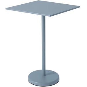 Linear Steel Bar table 70x70 cm Pale Blue 