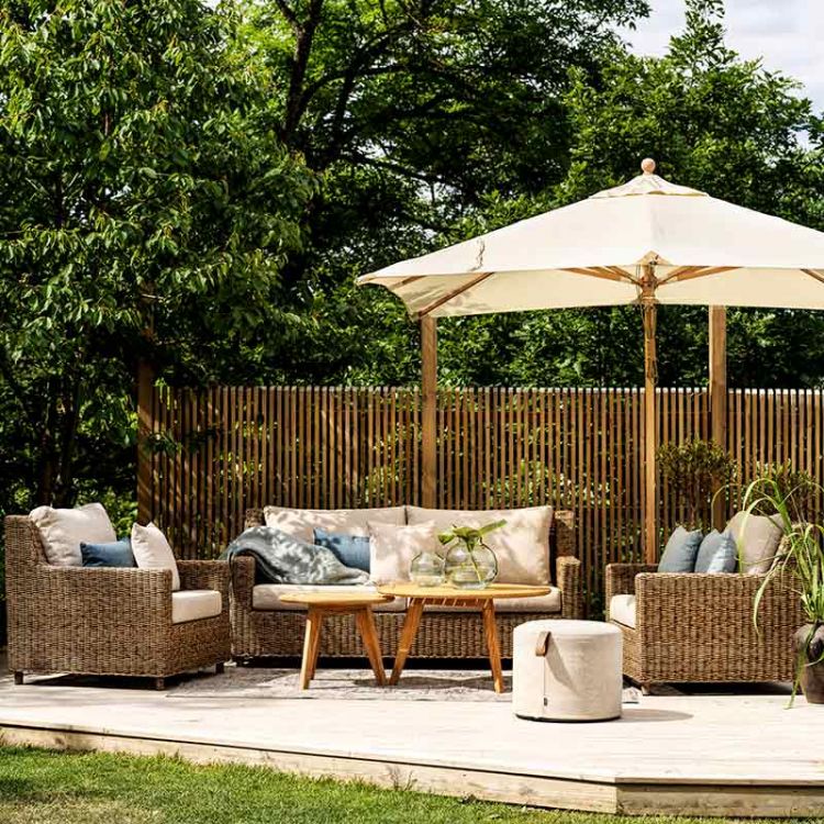 Sandkorn armchair natural synthetic rattan