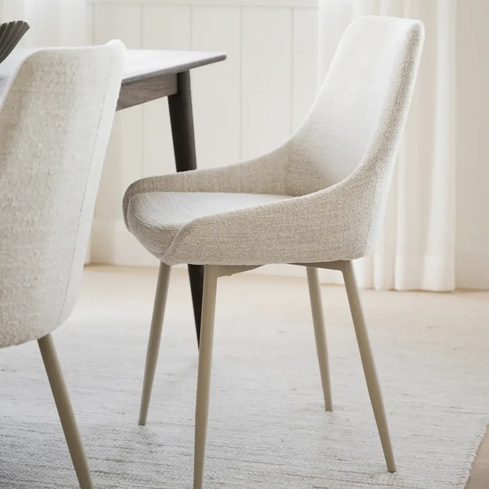 Sierra dining chair light beige fabric