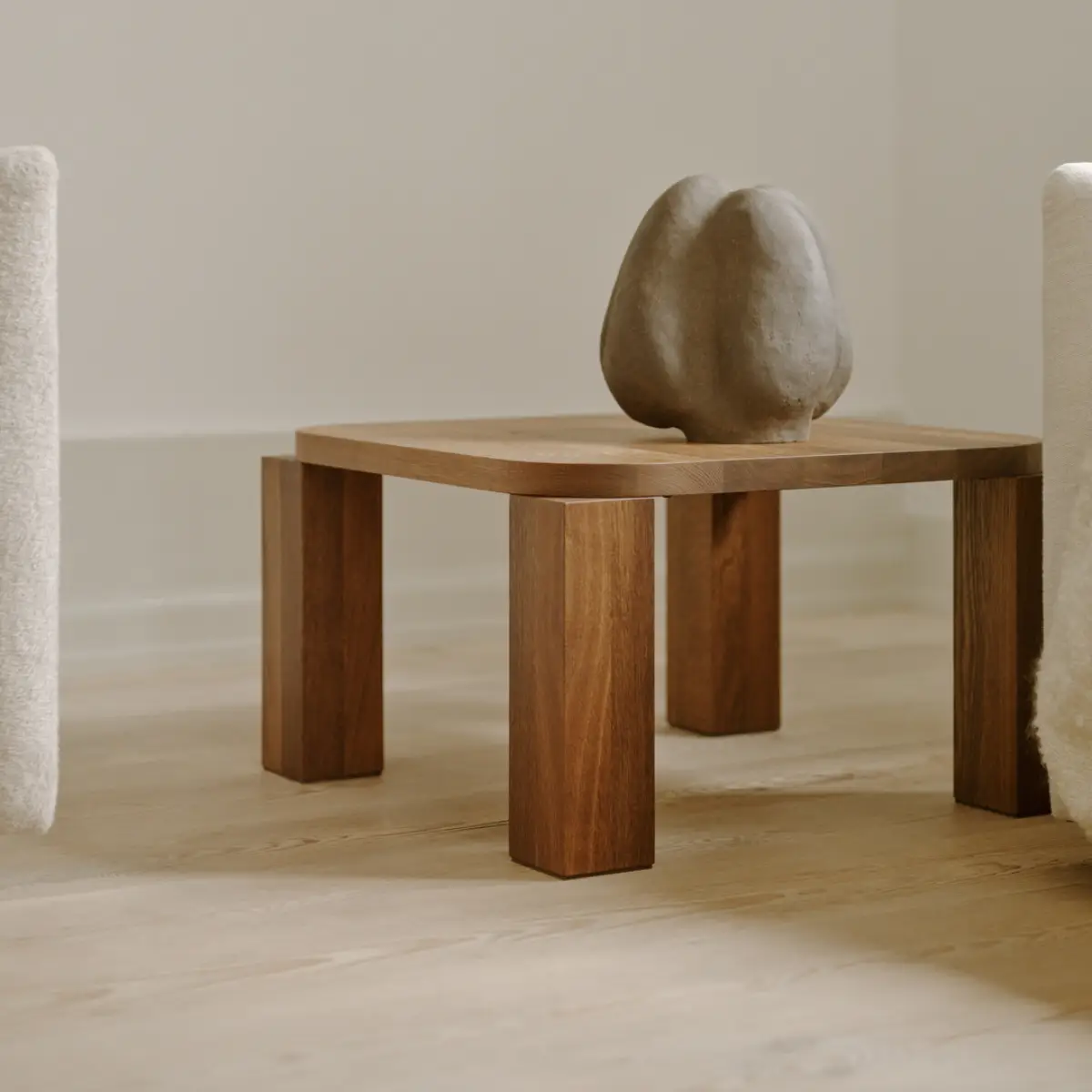 Atlas Coffee Table 60x60 Fumed Oak